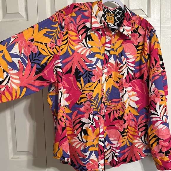 Ruby Rd Plus Women's Woven Wrinkle Resistant Cotton 24W - Picture 4 of 10